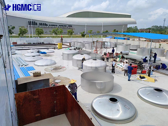 廣東陽(yáng)江酷鼠精釀3萬(wàn)噸酒廠施工中